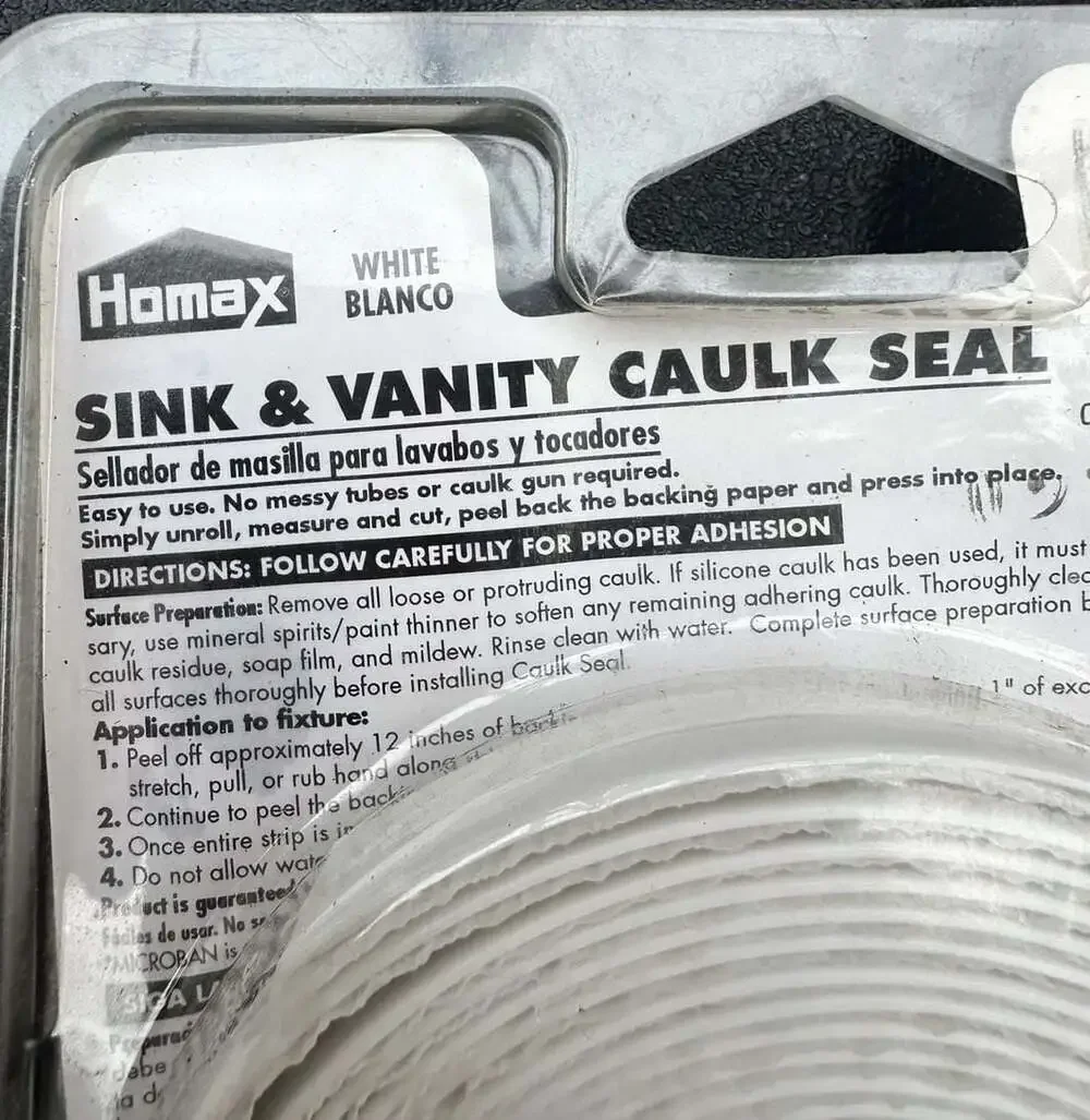 Homax Sink & Vanity Caulk Seal #38 White